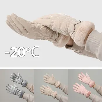 Rezistent la apa pentru Femei Mănuși de Schi Moda Non-alunecare de Cald Îngroșa Mănuși de Ciclism Touch Screen Vânt Cald Mănuși