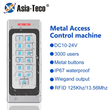 RFID Metalice de Acces Control Tastatura rezistent la apa IP67 Impermeabil în aer liber 3000user Deschizator de Usi pentru Electric Sistem de Blocare cu Cheie 10buc