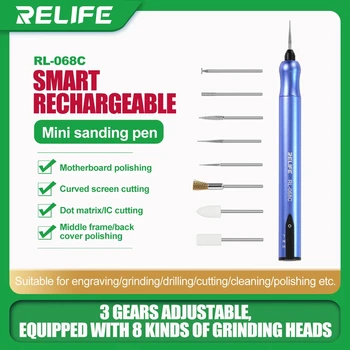 RL-068C Viteză Reglabilă Gravor Electric Slefuire Pen Mică Mașină de Rectificat Mini Set de scule DIY Jad Gravură Pen Lustruire