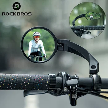 ROCKBROS Biciclete Oglinda retrovizoare HD Motocicleta Scuter Ghidon MTB Oglinda Retrovizoare 360° Reglabil Ciclism Accesorii pentru Biciclete