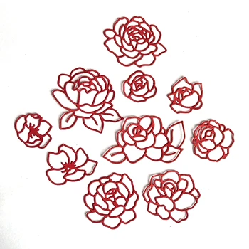 Rose Floare de Metal de Tăiere Moare Artizanat lucrate Manual DIY Scrapbooking Relief Consumabile pentru Copii Copii, Fete, Băieți 55KF