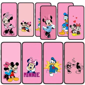 Roz cu Mickey Mouse, Donald Duck, Minnie Caz de Telefon pentru Motorola Moto E32 G22 G9 G10, G20 G30 G50 G51 G52 G41 G42 G60 G71 E7 G100