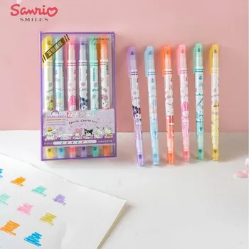 Sanrio 6 Buc/set Marker de Culoare de Lumină Kawaii Markeri Diy Album Jurnalul, Pixuri cu Gel Student Papetarie Scoala de Arta & Rechizite de Birou