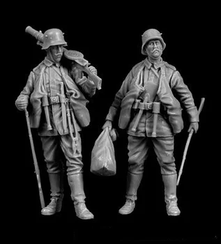 Scara 1/35 turnat Rasina Figura Costum Soldat Model de Kit de Asamblare Macheta de Asamblare Model Nevopsite