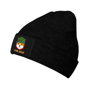 Shiba Inu Token Pentru Luna Shibarmy Tricotate Pălărie Beanie Hat Bărbați Acrilice SHIB Doge Crypto Monedă Cryptocurrency Croșetat Capace