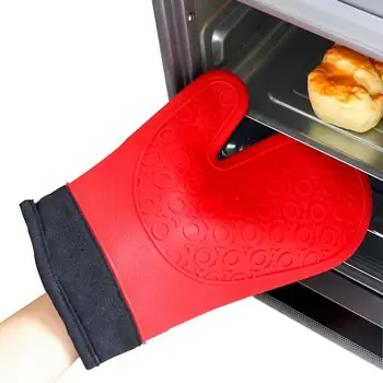 Silicon Mănuși Cuptor cu Microunde Mănuși Anti-opărire Anti-alunecare Mănuși de Înaltă Temperatură de Coacere Bucătărie Mănuși de Gătit Accesorii