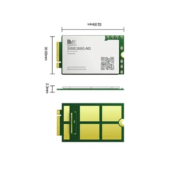 SIMCOM SIM8380G-M2 Multi-Banda de 5G NR/LTE-FDD/LTE-TDD/HSPA+ Modul R16 NSA/SA Sub-6G mmWave Compatibil cu SIM8300G SIM8200X-M. 2