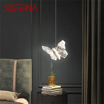 SOFEINA Nordic Fluture Candelabru Lămpi Corpuri Contemporane Lumini Pandantiv Acasă cu LED-uri pentru Dormitor