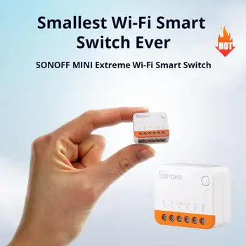 SONOFF MINIR4 Extreme Wi-Fi Smart Switch Desprinde Întârziere Mici Dimensiuni Externe de Control Comutator de Control Vocal Prin intermediul EWeLink Alexa Google