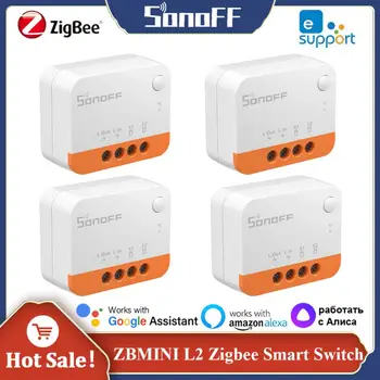SONOFF Zigbee ZBMINI L2 Smart Switch Module Fără Fir Neutru Necesare EWeLink Control Vias Alexa Google Acasa Alice Smart Home