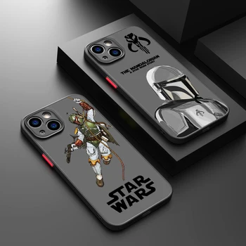 Star Wars Rece Jedi Telefon Caz Pentru iPhone 15 14 13 12 11 Pro Max mini XS Max XR X 8 Plus SE Mat Capac Translucid