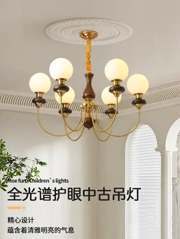 Stil francez Mid-Vechi Lampa în Camera de zi Principal Lampă Candelabru Restaurant Lampa Magic Bean American Nanyang Stil Retro