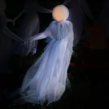 Sunet Activat Fantoma De Halloween Fantoma Înfiorător Prop Cu Sunet Înfricoșător Și Plin De Culoare De Lumină Consumabile Partid Cadouri Creative Pentru
