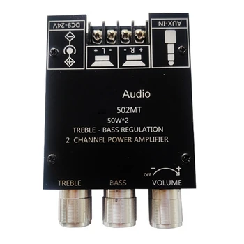 SZM-502MT Modul Bluetooth Amplificator de Putere 2.0 Două Canale Stereo de Înaltă Reglare Bass Amplificator de Putere de Bord 50W X 2