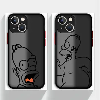 The Simpsons Telefon Caz pentru Apple iPhone 15 Pro Max 13 14 Plus 12 Mini 11 Pro XR 8 SE 7 6S XS MAX Acoperi