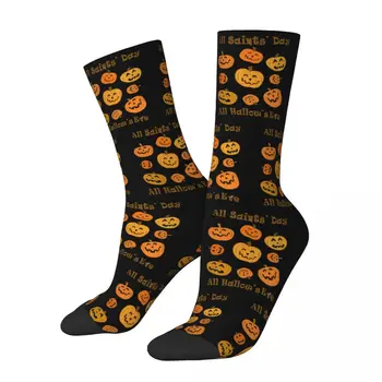 Toate Anotimpurile Echipajul Ciorapi Halloween Dovleci Design Șosete Harajuku Casual Hip Hop Șosete Lungi Accesorii pentru Bărbați, Femei Cadouri