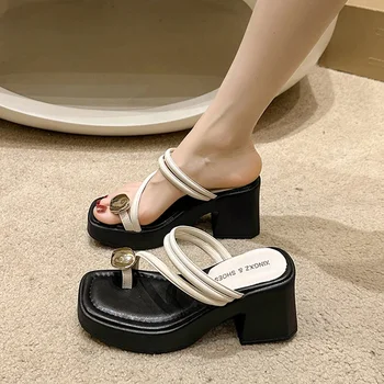 Tocuri Femei Papuci Platforma Indesata Rochie Pantofi De Vara, Sandale De Moda Nou Flip-Flops Plaja De Mers Pe Jos Slide-Uri Mujer Pompe