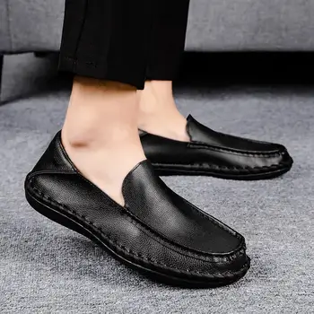 Tods Barbati Toamna Noi Afaceri pentru Barbati Pantofi Casual din Piele Respirabil Stil coreean din Piele Pantofi Bărbați O Pedala