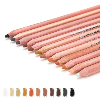 Ton de piele Creion 12 Culori Pastel Pictat Avatar Sketch Comic Profesionist de Creioane Colorate pentru Scoala de Arta Consumabile
