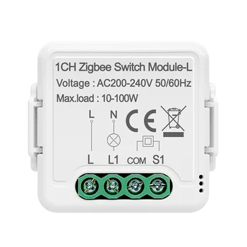 Tuya Smart Switch Module Releu Comutator de Lumină 1 2 3 Gasca Nu Neutru Necesare de Viață Inteligentă APP Control de la Distanță Voce AC200-240V