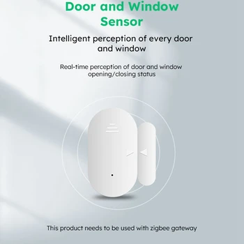 Tuya Zigbee 3.0 Smart Senzor de Usa Deschide Ușa Închisă Detectoare de Protecție de Securitate de Viață Inteligentă APP de Control Prin intermediul Acasă