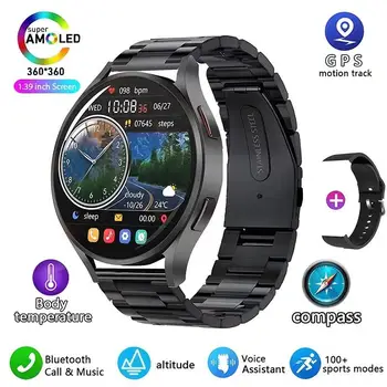 Uita-te la 6 Smartwatch GPS de Urmărire a Mișcării NFC Temperatura Bluetooth Apeluri Impermeabil Bărbați Și Femei Smartwatch Pentru Android IOS