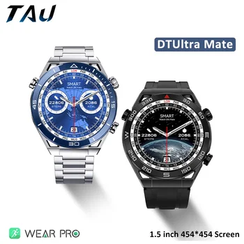 Ultra Mate Ceas Inteligent De 1,5 Inch 454*454 Ecran Bărbați Smartwatch Busola Bluetooth Apel 100+ Sport Moduri De Management În Sănătate