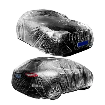 Universal Huse Auto de Interior Exterior Full Automată a Acoperi Soare UV Zăpadă Rezistent la Praf Capac de Protecție Transparent Accesorii Auto