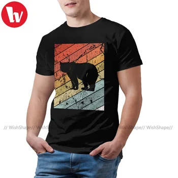 Ursul Tricou Amuzant de Bumbac Mâneci Scurte T Shirt de Imprimare Plaja T-Shirt de sex Masculin 5xl