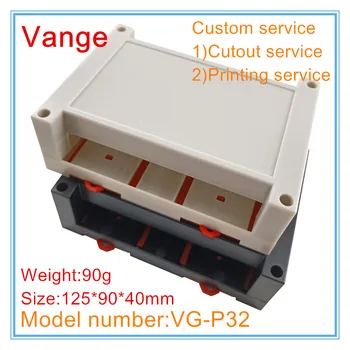 Vange PLC module cutie de joncțiune 125*90*40 mm plastic ABS caseta proiect PCB caz