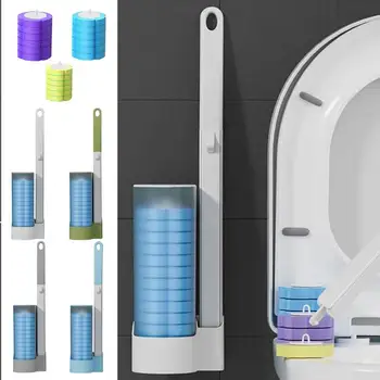 Vas De Toaletă Perie Economie De Spațiu Nu Se Termină Mort Curatare Profunda Baie, Toaletă Instrumente De Curățare Accesorii Pentru Toalete Toalete