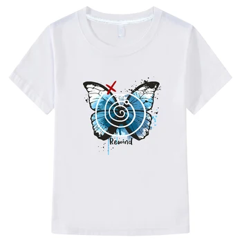 Viața Este Ciudat Fluture Grafic Tricou 100% Bumbac Casual Copii tricou de Vara cu Maneci Scurte Băieți și Fete Desene animate T-shirt