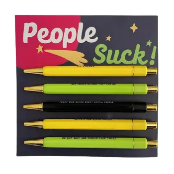 Vibrant Pen Culori de caroserie Culori Asortate din Plastic de Pix Set cu Retractabil Rollerball pentru Scris, Desen pentru Nota