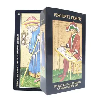 Visconti Cărți de Tarot Oracle Punte 78pcs Cărți de Tarot Cu Ghidul de Instrucțiuni de Divertisment de Familie Jocuri de masă