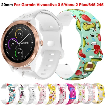 Watchband Pentru Garmin Vivoactive 3 5 Venu 2 MP Plus 2 Silicon Bratara Smartwatch Banda Pentru Precursor 645 245 Bratara Curea