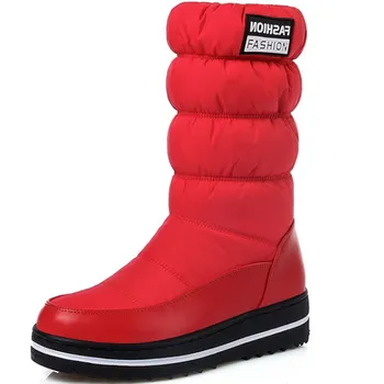 Wedge Boots pentru Femei Pantofi Platforma de Designer de Lux Australia Rotund Toe Saboți de Moda de Mari Dimensiuni Doamnelor Med Cauciuc Captusit Zăpadă Km