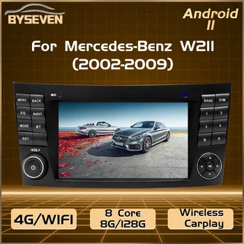 Wireless Carplay 4G SIM Android 12 Pentru Mercedes Benz E Class W211 E200 W219 W463 W209 Auto Multimedia GPS Navigatie