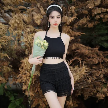Wisuwore 2023 Coreea de Sud Stil Zeita Costume de baie Femei Fusta Split Trei piese Sexy Backless de Primăvară Fierbinte en-Gros de Înot Purta