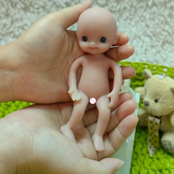 WW1567 6 inch 90g 100% Corp Plin de Silicon Renăscut Baby Dolls Mini Nevopsite Neterminate Realist Papusa pentru Copii Jucarii
