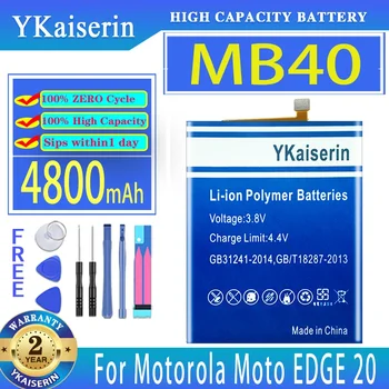 YKaiserin 4800mAh Înlocuirea Bateriei MB40 Pentru Motorola Moto MARGINE 20 EDGE20 XT2143-1 Baterii de Telefon Mobil