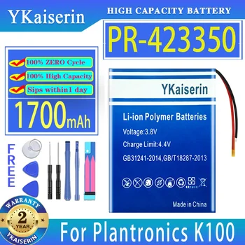 YKaiserin Baterie PR-423350 1700mAh Pentru Plantronics LIS1427HEPCC LIS1427NHPCC K100 pentru Sony MDR-XB950BT MDR-DS6500 Bateria