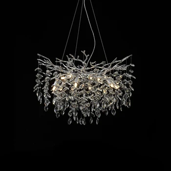 YUNYI Moderne, Creative, Living Lampa de Cupru Ramură Candelabru de Cristal de Lumină Vila de Lux de luat Masa Dormitor Art Lampa