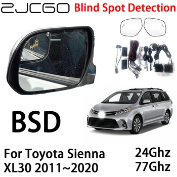 ZJCGO Masina BSD Radar de Avertizare Sistemul Blind Spot Detection Siguranța de Conducere de Alertă pentru Toyota Sienna XL30 2011~2020