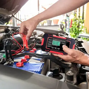 Încărcător De Baterie Auto Smart Battery Firicel Încărcător Pentru Automative Suport Baterie Desulfator Pentru Masina Camion Motocicleta Gazon