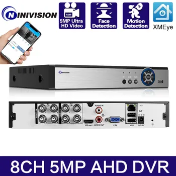 Șase Într-Un CCTV IP Mini Camera DVR TVI CVI, AHD CVBS Digital Recorder Sprijină 8CH 5MP Camera AHD de Protecție de Securitate Hard Disk